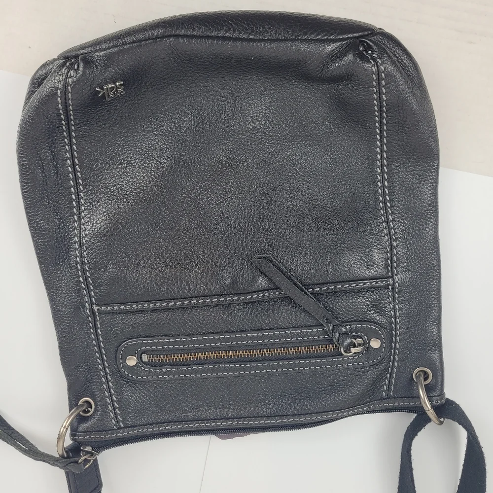 The Sak Crossbody Purse - Black Leather - Picture 2 of 12